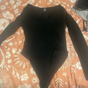 Shein long sleeve scoop neck bodysuit